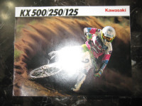 Kawasaki Motorcycle KX 500/250/125 Brochure x9 - $135.00 obo