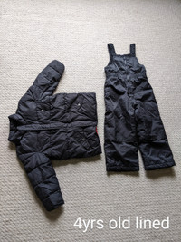 4yr old unisex winter suit