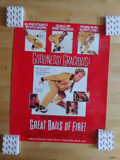 Great Balls of Fire original advance movie poster., View more
