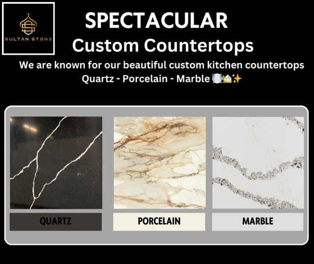 Granite | Quartz | Porcelain | Marble countertops DM NOW!!!! in Cabinets & Countertops in Oshawa / Durham Region