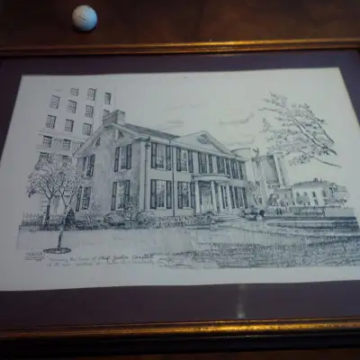 Sketch: Former home of Chief Justice Walter Campbell, Toronto, View more