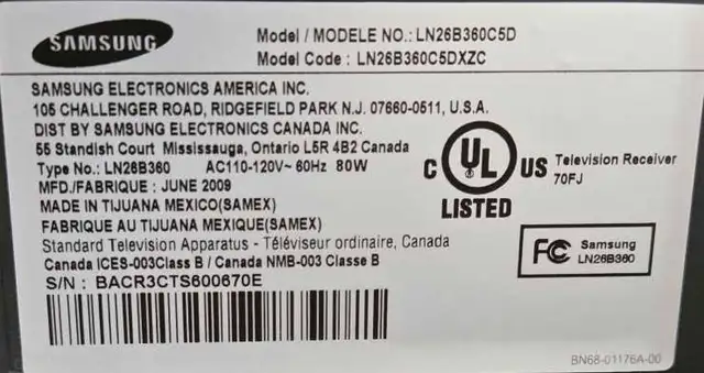 Samsung 26" TV in TVs in Ottawa - Image 3