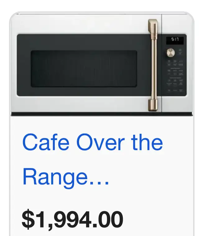 GE Café “30” White Over the Range Microwave in Microwaves & Cookers in Norfolk County - Image 7
