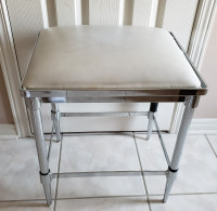 End Table - Stainless Steel with Padded Top