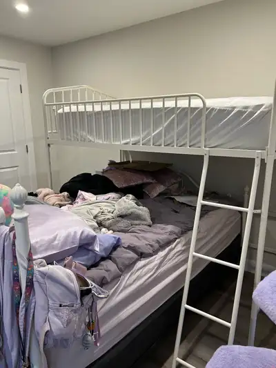 Free twin loft bed frame, View more