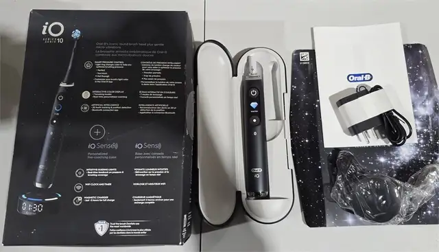 Oral-B iO Series 9 Electric Toothbrush with 4 Oral-B Replacement ...