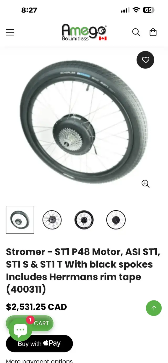Brand New rear hub motor for Stromer with wheel set in eBike in Mississauga / Peel Region - Image 2