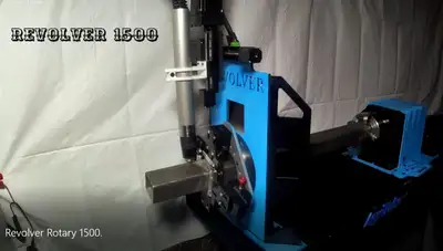 Boost your shop’s productivity with the Revolver 1500. Cuts ROUND ,SQUARE OR RECTANGULAR tube and pi...