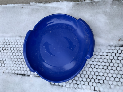 Spiral Kids Lightweight Plastic Winter Snow Saucer Sled/Toboggan, View more