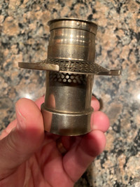 Aladdin Lamp MODEL 7-11 Burner Brass & Nickel Plated Outer Wick 
