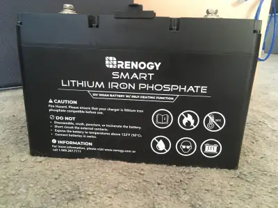 Lithium batteries - 4 New 100Ah LiFePO4 Smart batteries, View more