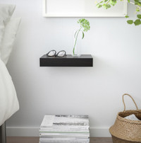 Ikea Lack Wall shelf, black-brown, 30x26 cm (11 3/4x10 1/4 ")