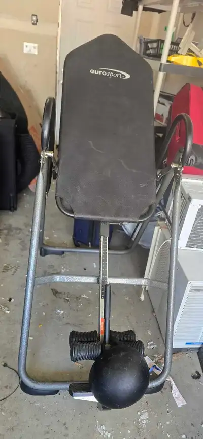 Inversion table, perfect working condition moving sale. Asking 150 but we'll accept a fair negotiabl...