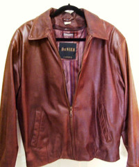 MEN'S DANIER LEATHER COAT  [with thermal lining] - size M