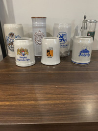 Assorted Beer Steins and Rare Bottles