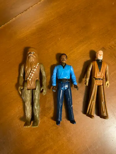 Vintage 1977 and 1980 Star Wars Action Figurines No Accessories, View more