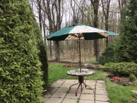 Table et parasol
