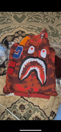 Red bape hoodie