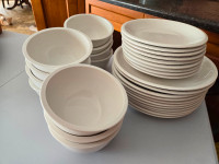 Set of Dishes, white