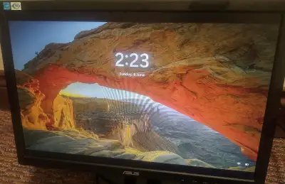 Experience clear and vibrant visuals with the ASUS VH198T 19" Widescreen LED Backlit Monitor, perfec...