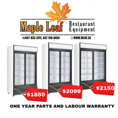 Brand New 40" Double Door Display Refrigerator- Sizes Available, View more