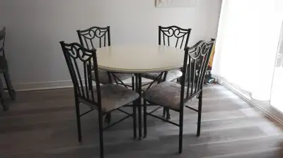 Round Dining Table and Four Chairs, View more