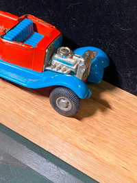 Vintage Red & Blue Tonka Hot Rod Scorcher Truck/Car w/ Figure, A