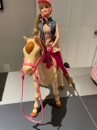 Barbie and walking horse 
