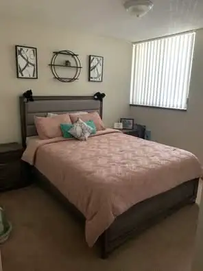 Room for rent in 2 bedroom condo apartment. Shared bathroom for shower only. Bar fridge in room. Ind...