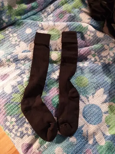BNWT Soccer / Rugby Socks. Solid Black. Size 7-11.5. Canada Made, View more