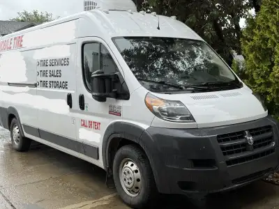 TIRE SERVICE VAN FOR SALE 2 SETS WHEELS (WINTER AND ALL WEATHER W/TPMS) ALL LARGE EQUIPMENT INCLUDED...