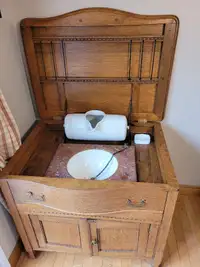 Antique flip top dry sink