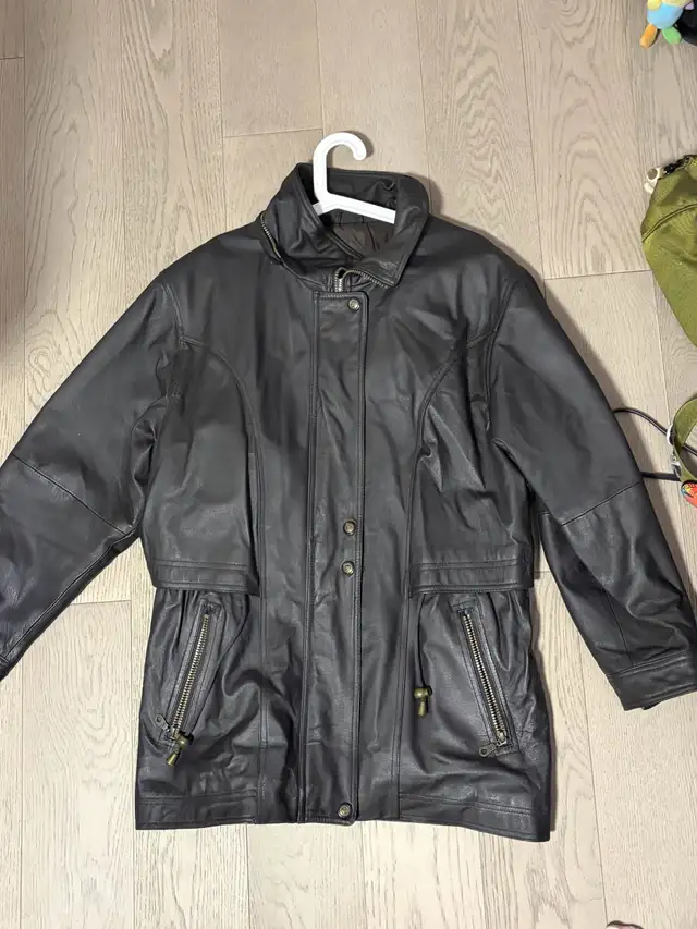 Women’s SEQUENCE Genuine Leather Jacket Size 14  Black Excellent in Women's - Tops & Outerwear in City of Toronto - Image 3