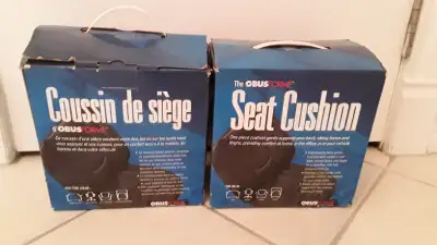 Ensemble de 2 coussins de siège de marque ObusForme, pouvant servir à la maison, au bureau ou dans u...