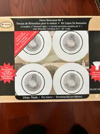 4 complete 3” recessed lights (2 boxes avail)