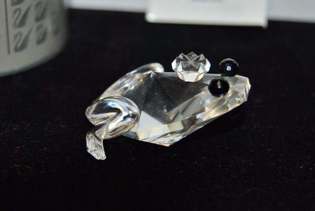 SWAROVSKI SILVER CRYSTAL FROG ART. WITH BOX  CERTIFICATE AUSTRIA in Arts & Collectibles in Vancouver - Image 3