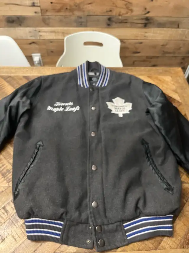 Raptors varsity or maple leafs  varsity jacket  in Men's in City of Toronto - Image 3