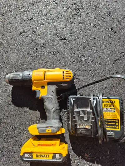 DEWALT 20V Max Drill with Battery and Charger, View more