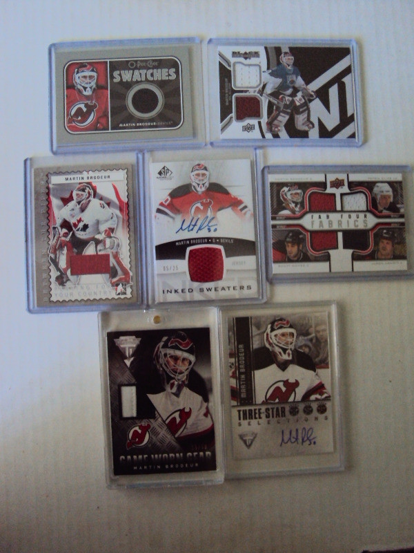 Martin Brodeur Memorabilia cards in Arts & Collectibles in St. Catharines