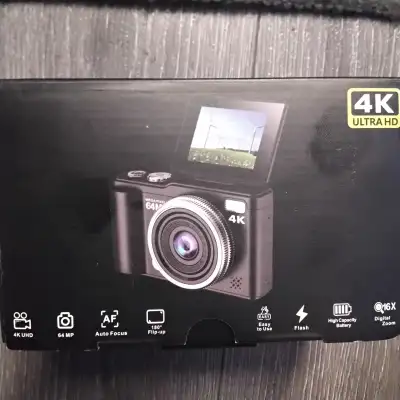 4K DIGITAL CAMERA ITS NEW 64MP AUTO FOCUS RETAILS FOR $90 TAXES, View more