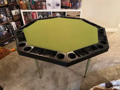 Folding card table, View more