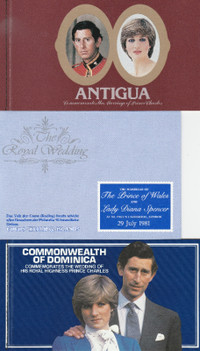 Charles &amp; Diana royal wedding stamp booklets
