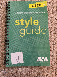 American Sociological Association Style Guide 5th Edition