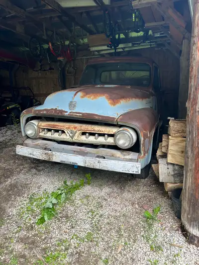 ARIZONA TRUCK 1954 Ford f250 Truck has no motor/tranny, or interior. Was planning a rad rod, plans h...