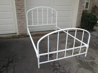 Antique Cast Iron Bed - Powder Coated, View more