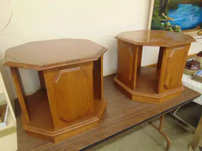 SOLID MAPLE END TABLES BY VILLAS, View more