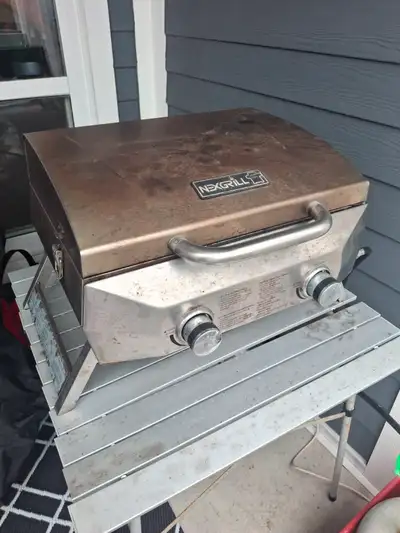Tabletop Propane BBQ and Folding Table, View more