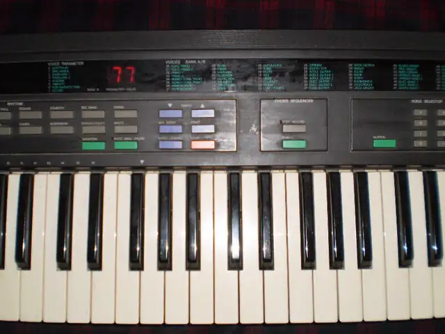 Electronic Yamaha Keyboard, with Bench, Stand  and Pedal in Pianos & Keyboards in City of Toronto - Image 5