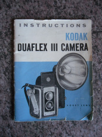vintage Kodak Duaflex III manual