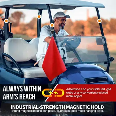 ZOEA Magnetic Golf Towel with Clip (Red), View more